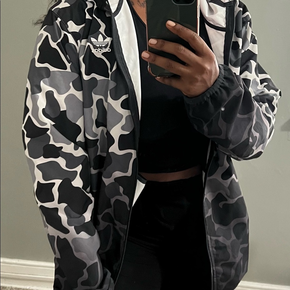 Spotted Adidas Rain Jacket